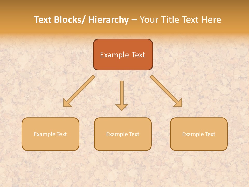 A Brown And Yellow Background With A Name Of Presentation PowerPoint Template