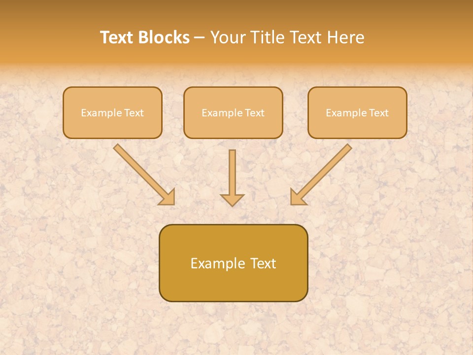 A Brown And Yellow Background With A Name Of Presentation PowerPoint Template