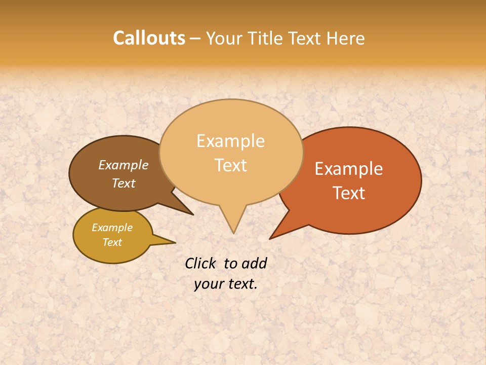 A Brown And Yellow Background With A Name Of Presentation PowerPoint Template