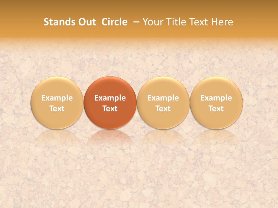 A Brown And Yellow Background With A Name Of Presentation PowerPoint Template