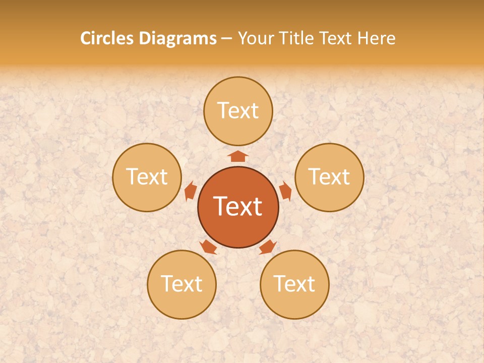 A Brown And Yellow Background With A Name Of Presentation PowerPoint Template