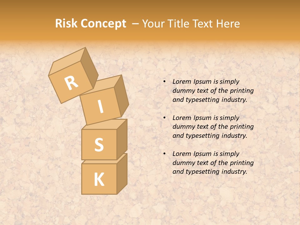 A Brown And Yellow Background With A Name Of Presentation PowerPoint Template