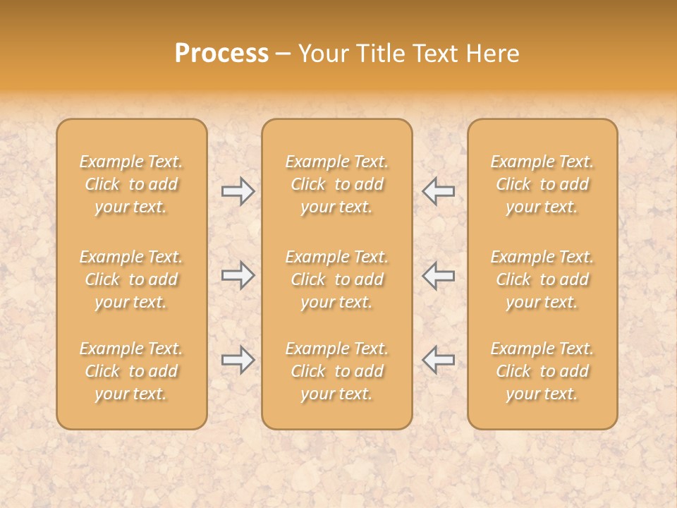 A Brown And Yellow Background With A Name Of Presentation PowerPoint Template