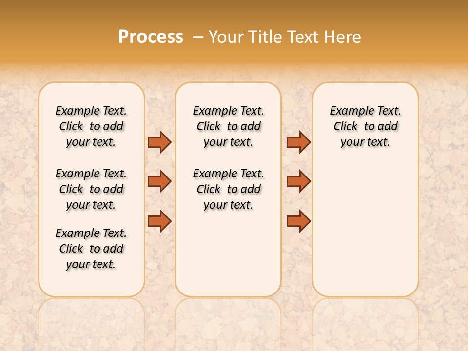 A Brown And Yellow Background With A Name Of Presentation PowerPoint Template