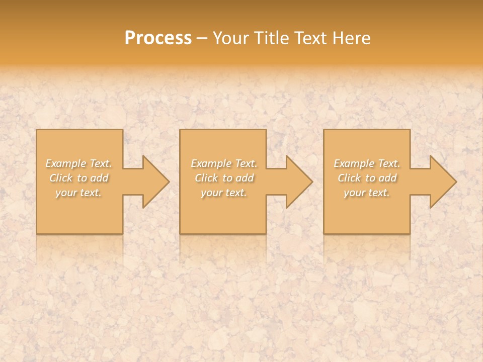A Brown And Yellow Background With A Name Of Presentation PowerPoint Template