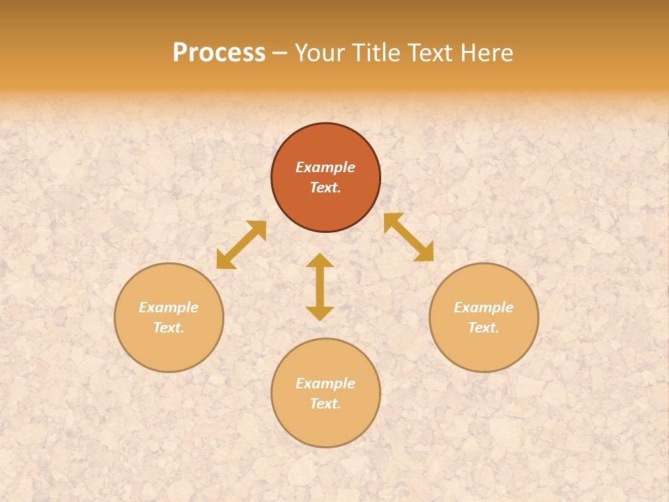 A Brown And Yellow Background With A Name Of Presentation PowerPoint Template