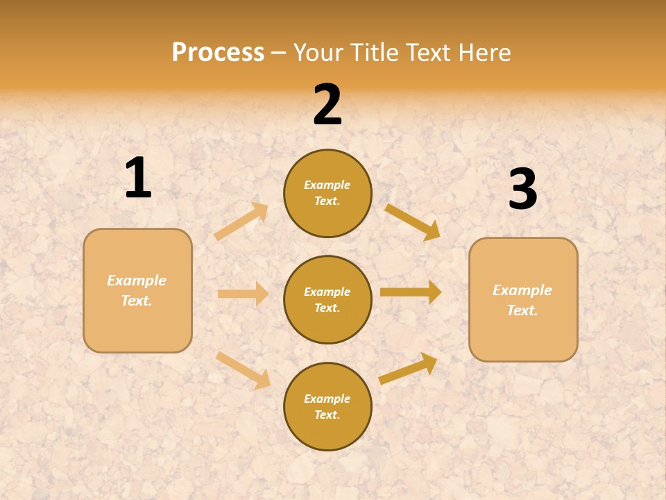 A Brown And Yellow Background With A Name Of Presentation PowerPoint Template