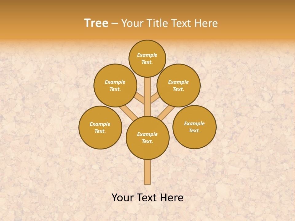 A Brown And Yellow Background With A Name Of Presentation PowerPoint Template