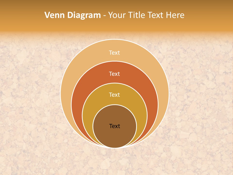 A Brown And Yellow Background With A Name Of Presentation PowerPoint Template