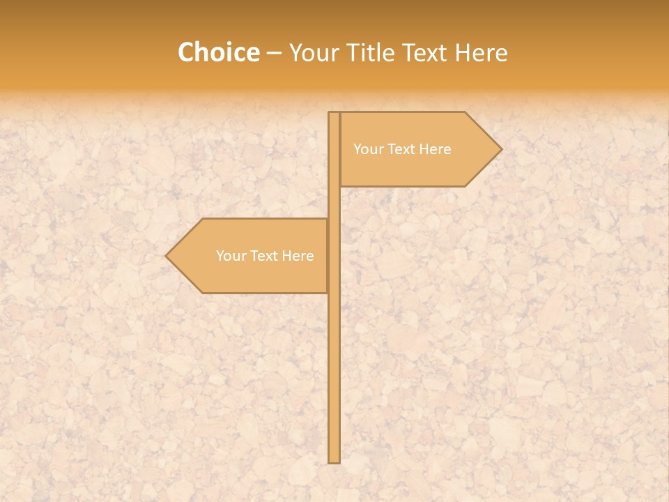 A Brown And Yellow Background With A Name Of Presentation PowerPoint Template