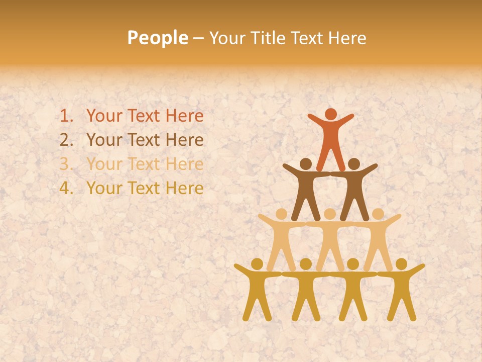 A Brown And Yellow Background With A Name Of Presentation PowerPoint Template