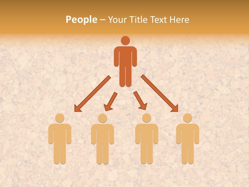 A Brown And Yellow Background With A Name Of Presentation PowerPoint Template