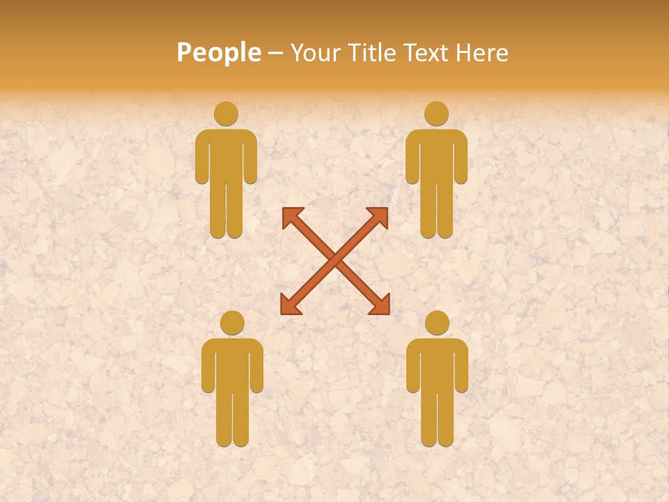 A Brown And Yellow Background With A Name Of Presentation PowerPoint Template