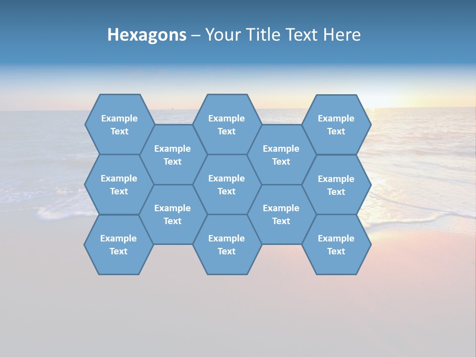 Beach Reflection Sea PowerPoint Template