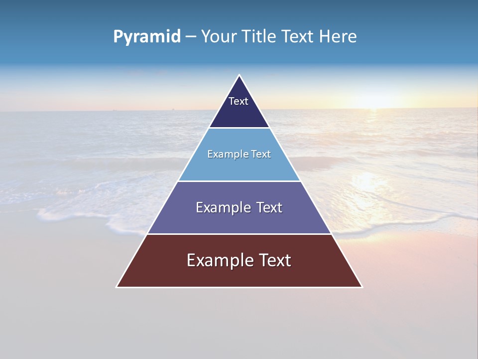 Beach Reflection Sea PowerPoint Template