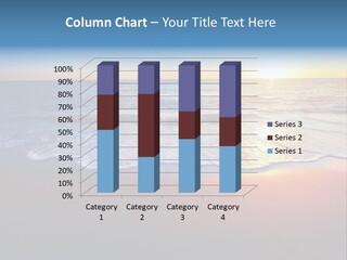 Beach Reflection Sea PowerPoint Template