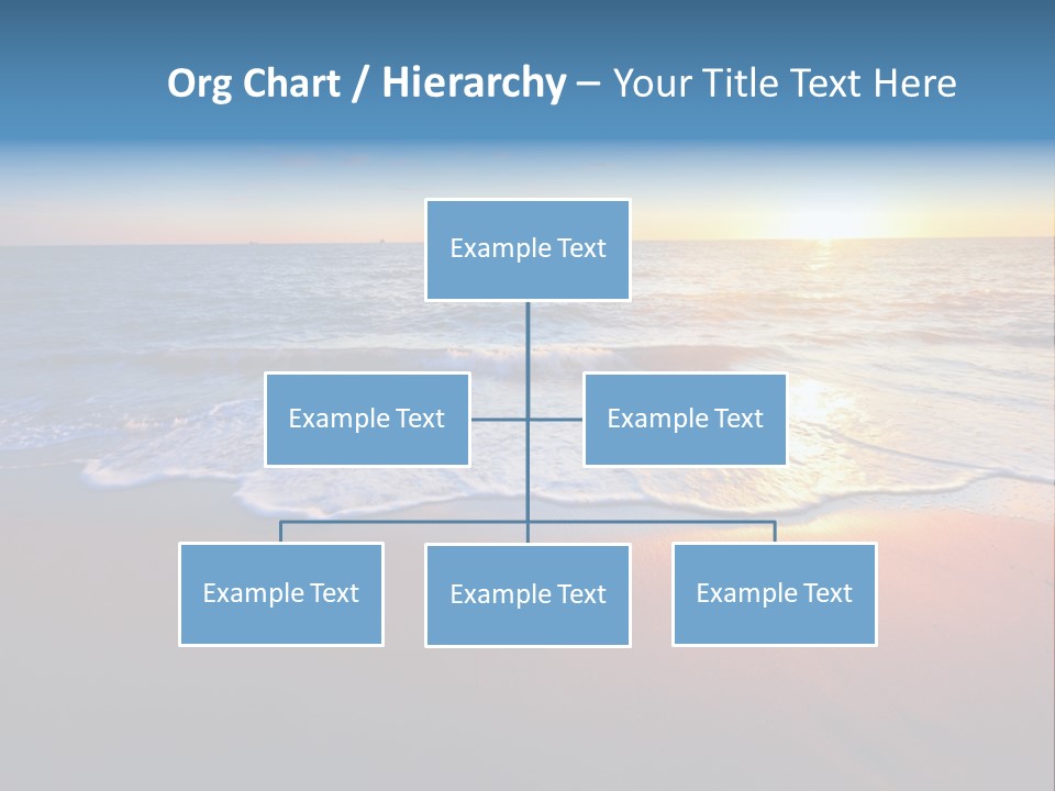Beach Reflection Sea PowerPoint Template