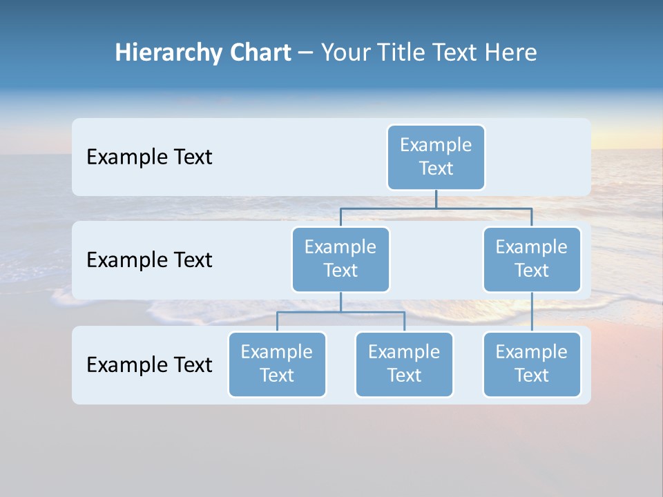 Beach Reflection Sea PowerPoint Template