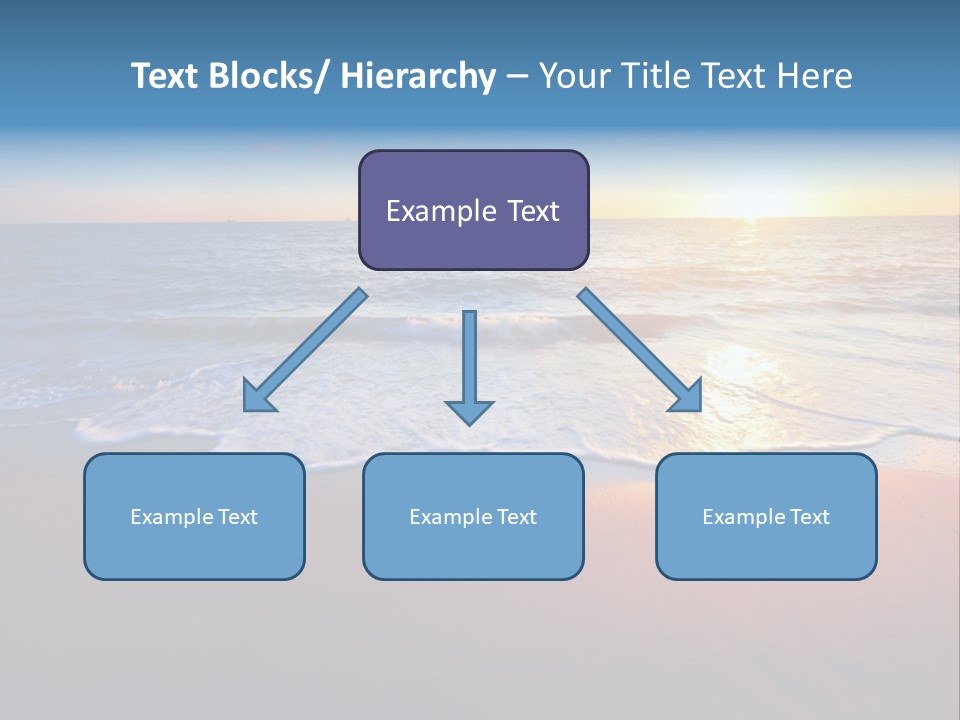 Beach Reflection Sea PowerPoint Template