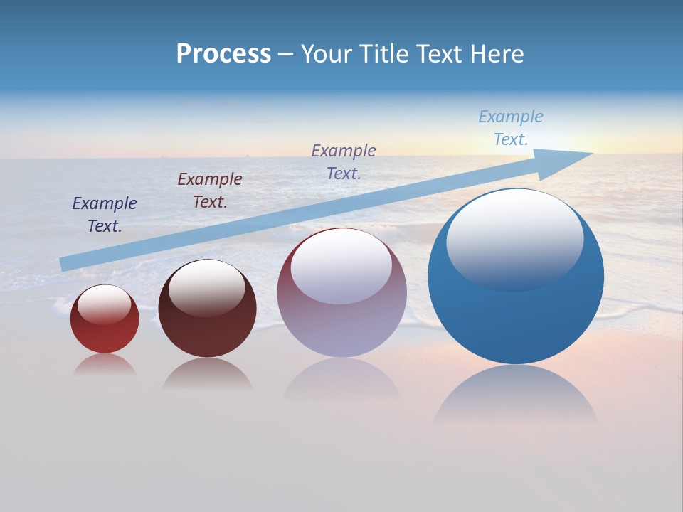 Beach Reflection Sea PowerPoint Template