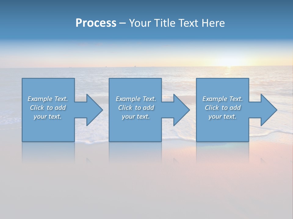 Beach Reflection Sea PowerPoint Template