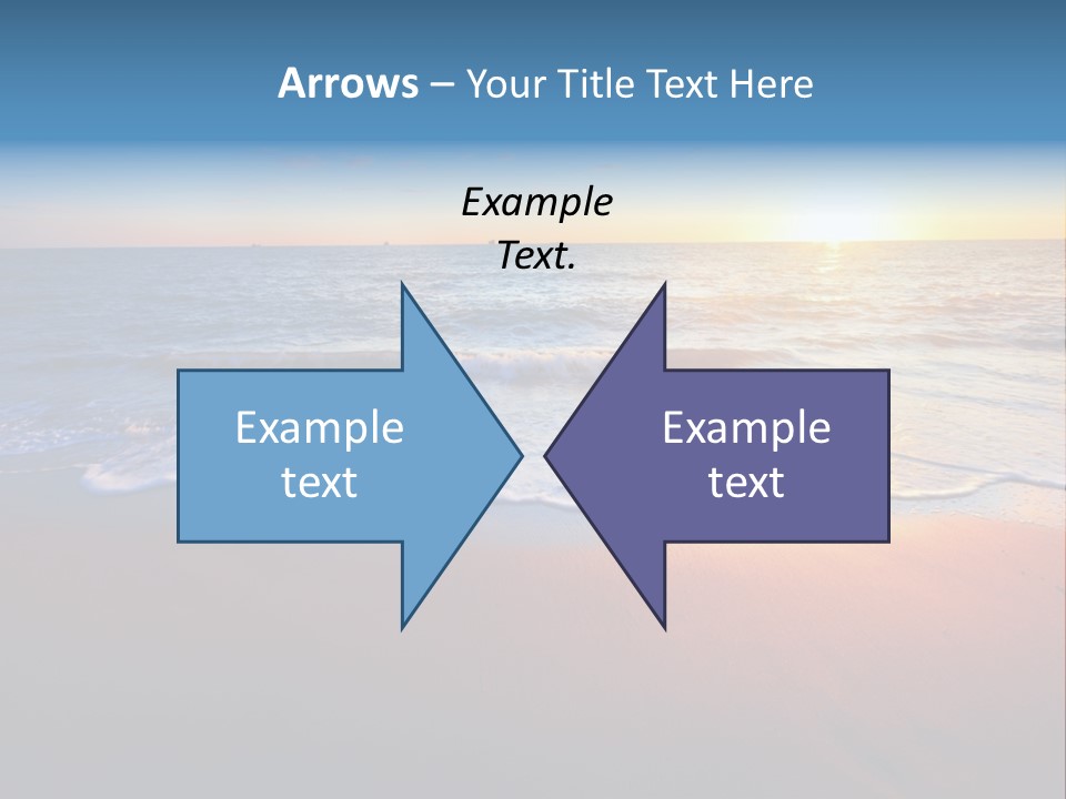 Beach Reflection Sea PowerPoint Template