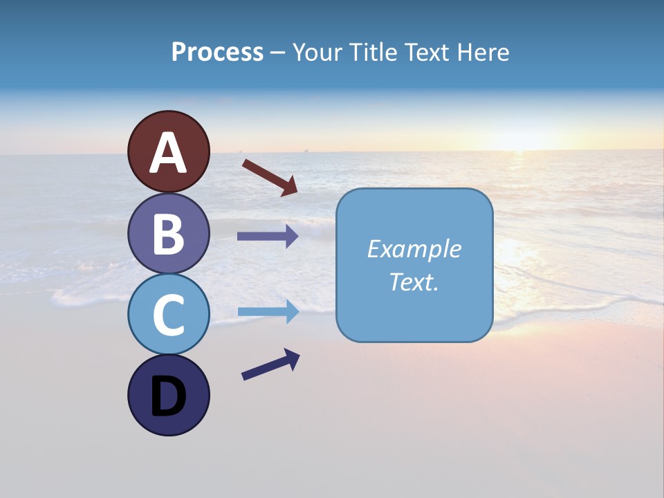 Beach Reflection Sea PowerPoint Template