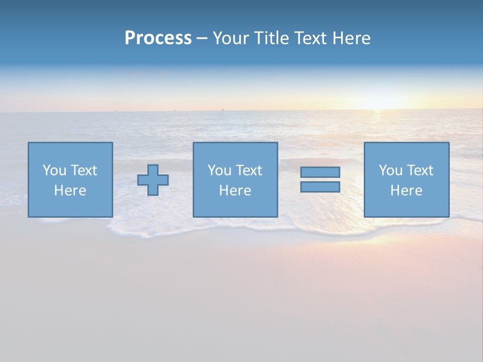 Beach Reflection Sea PowerPoint Template