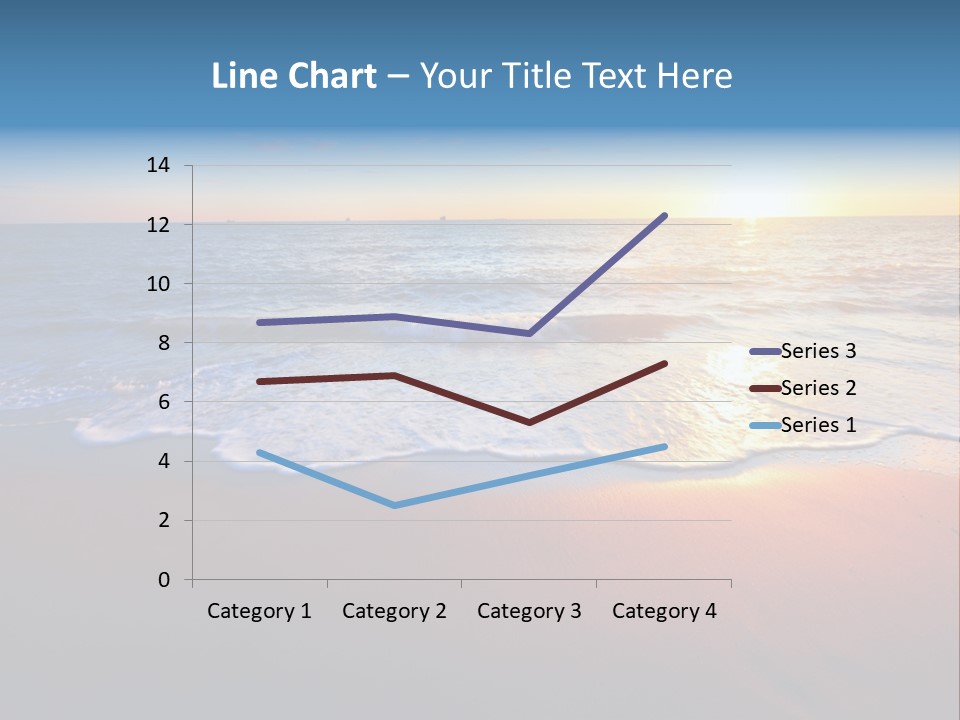 Beach Reflection Sea PowerPoint Template