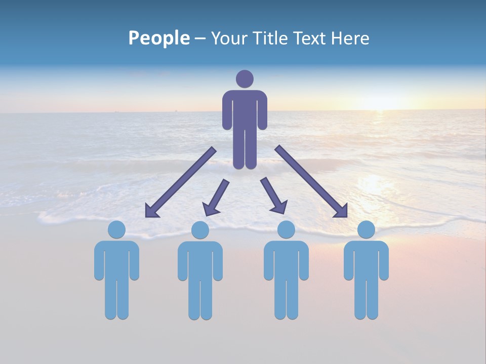 Beach Reflection Sea PowerPoint Template