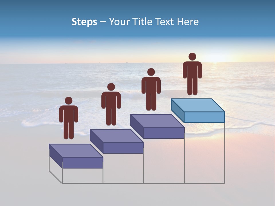 Beach Reflection Sea PowerPoint Template