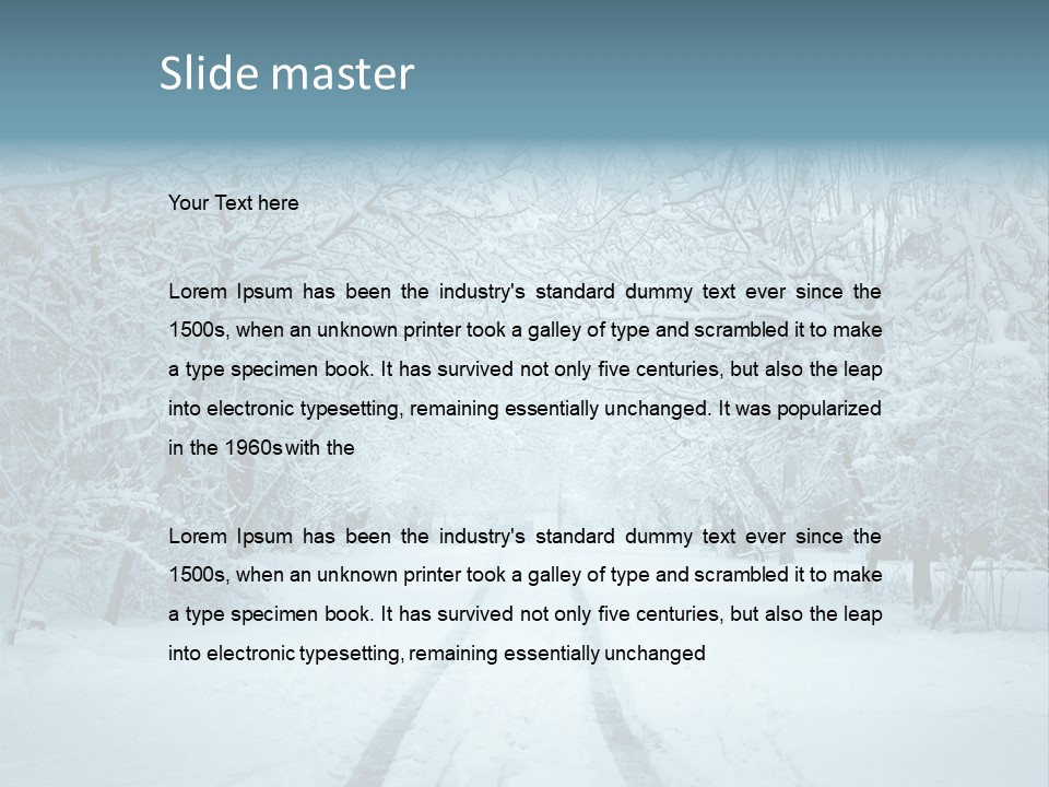 Branch Nature Overcast PowerPoint Template