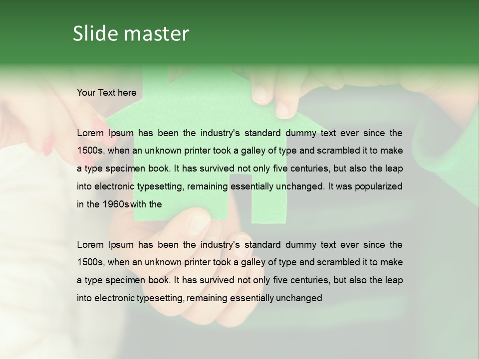 House Love Rent PowerPoint Template