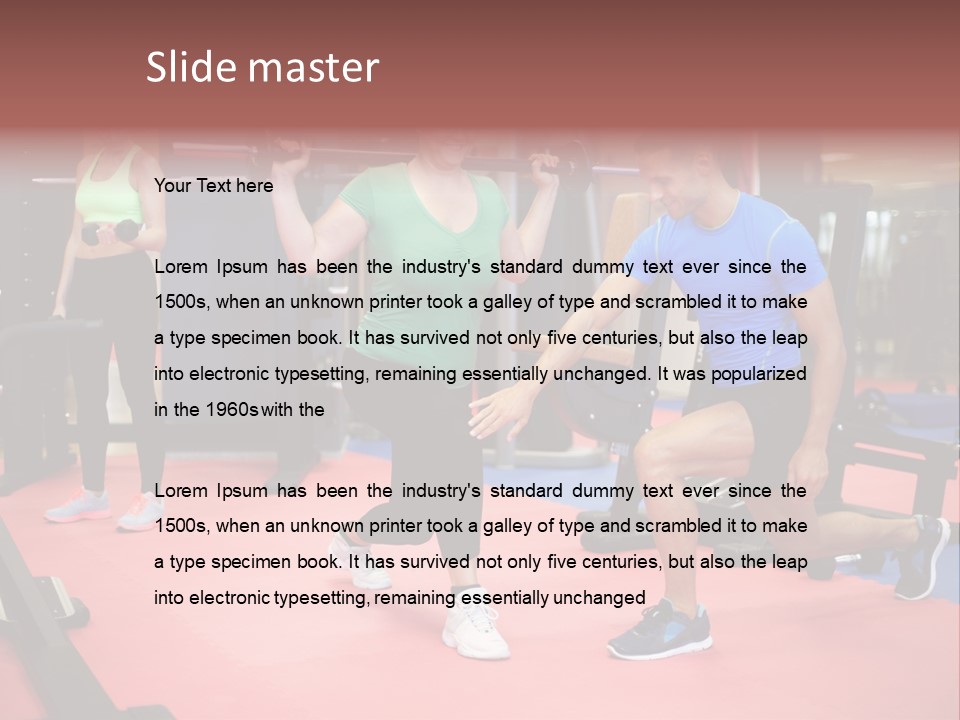 Young Leg Excercise Sport PowerPoint Template