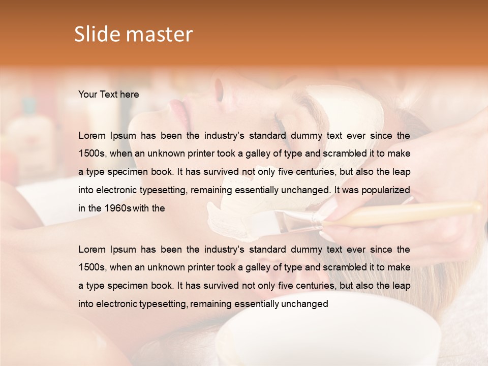 Therapy Young Woman Healthcare PowerPoint Template