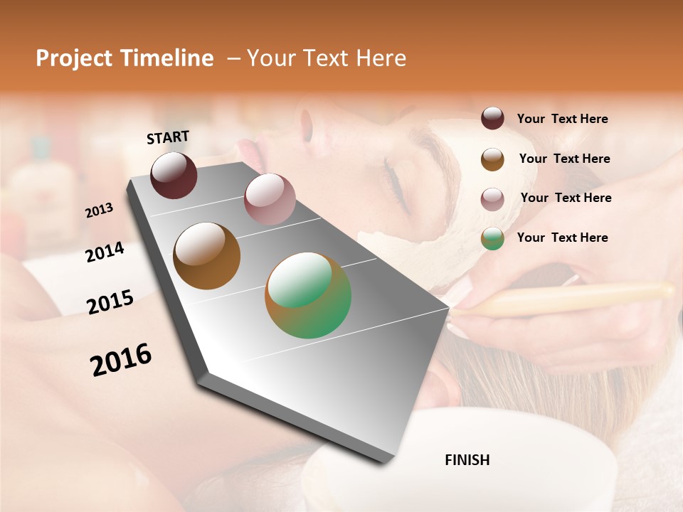 Therapy Young Woman Healthcare PowerPoint Template