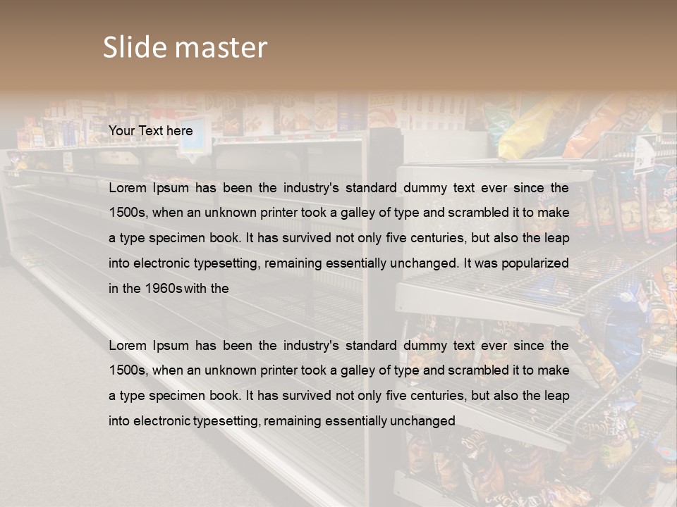 Manhattan East Coast Grocery PowerPoint Template