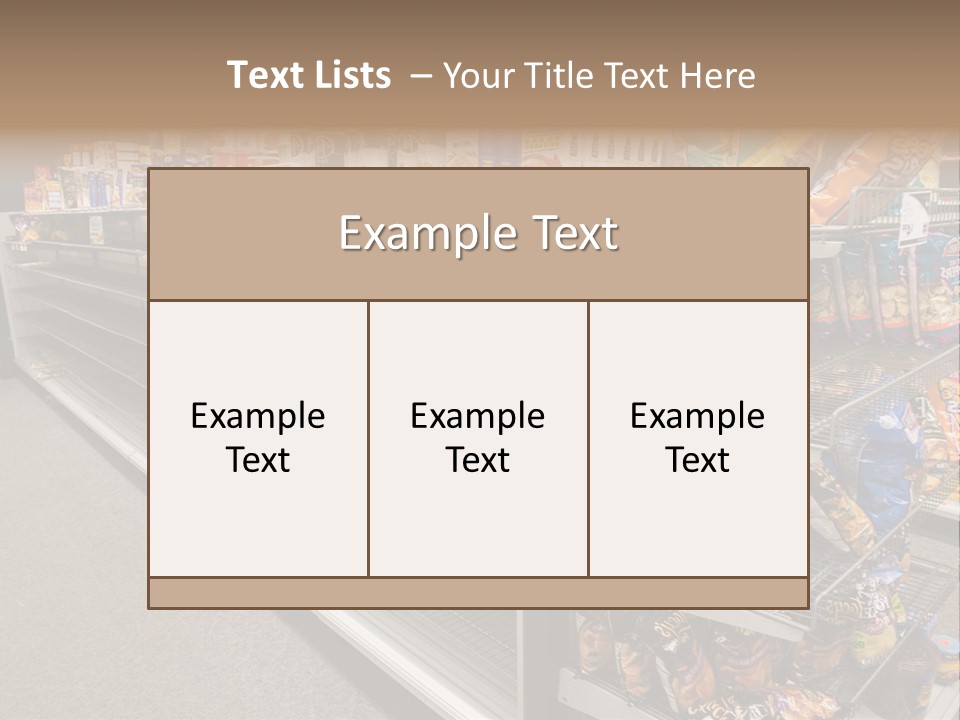 Manhattan East Coast Grocery PowerPoint Template