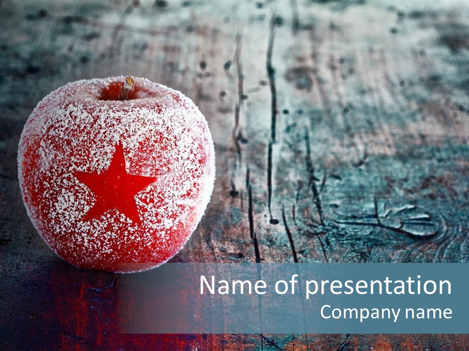 Powder Apple Powdered PowerPoint Template