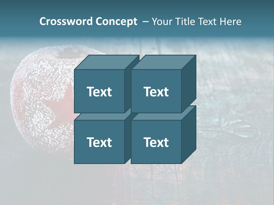 Food Powdered Shape PowerPoint Template