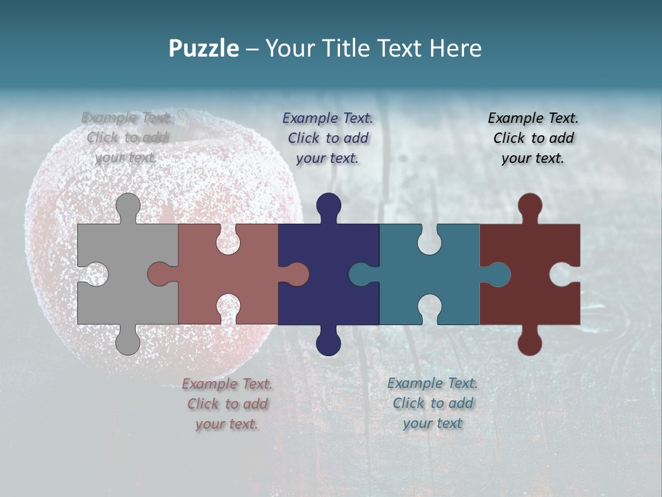 Food Powdered Shape PowerPoint Template