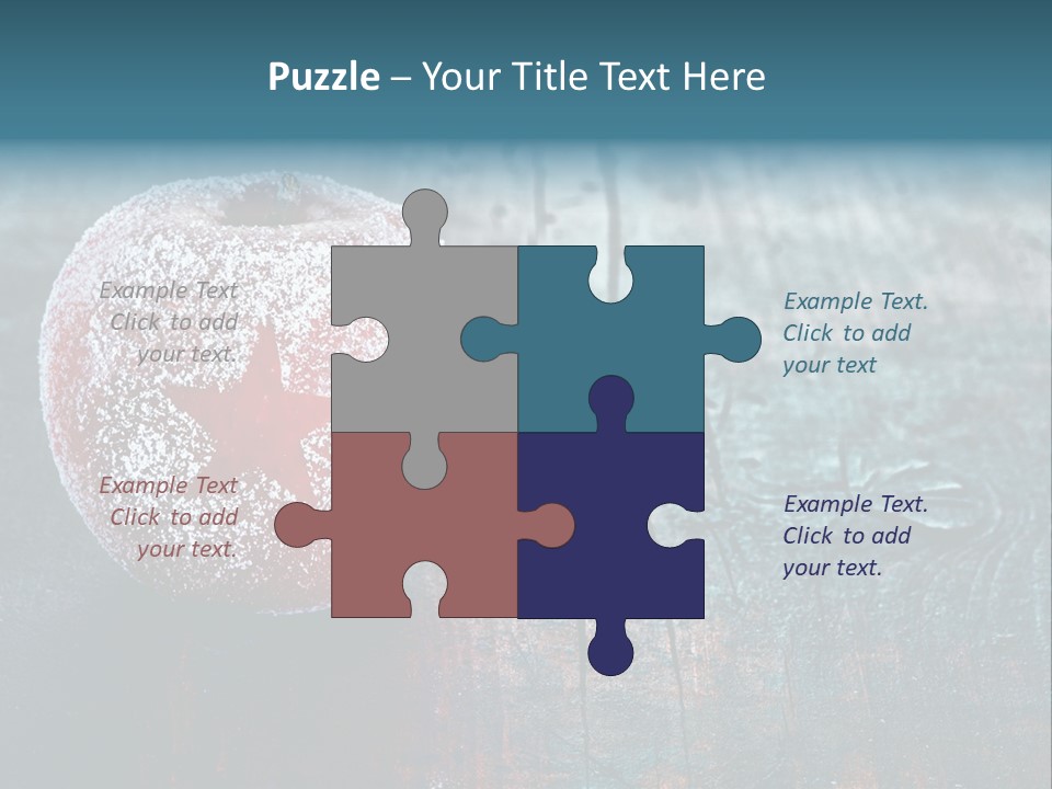 Food Powdered Shape PowerPoint Template