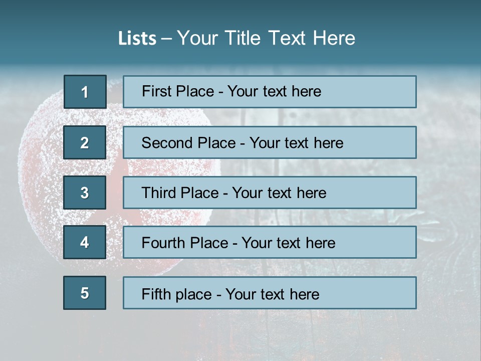 Food Powdered Shape PowerPoint Template