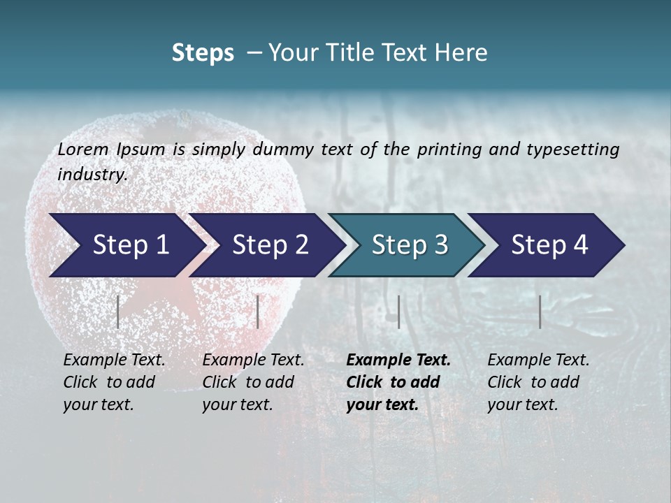 Food Powdered Shape PowerPoint Template