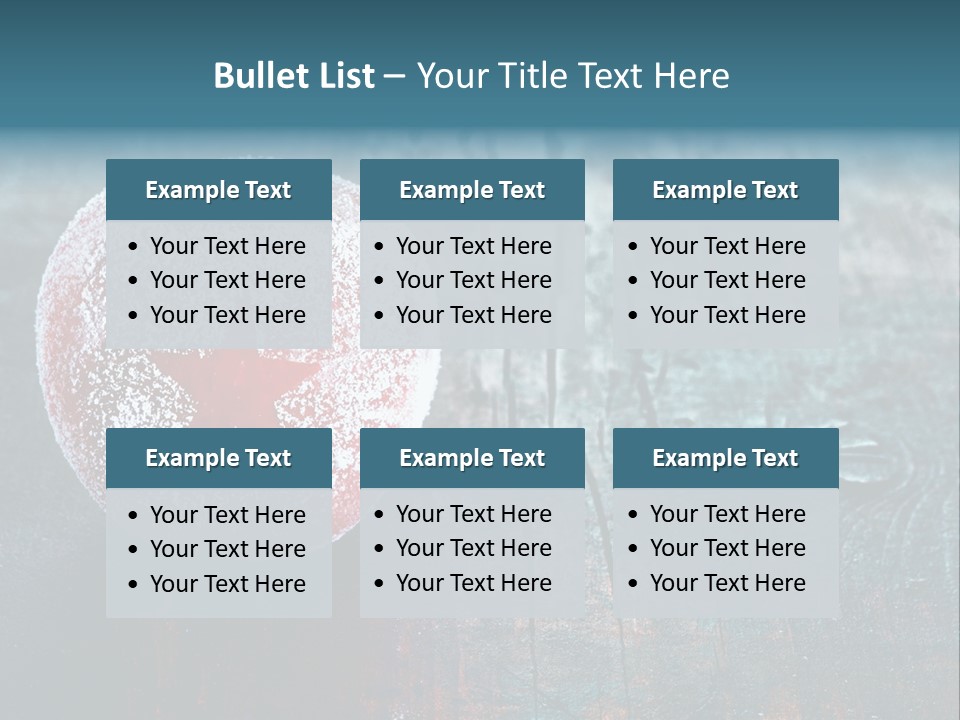 Food Powdered Shape PowerPoint Template