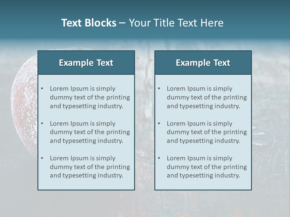 Food Powdered Shape PowerPoint Template
