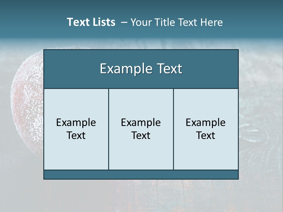 Food Powdered Shape PowerPoint Template