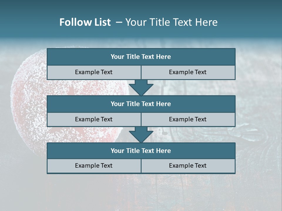 Food Powdered Shape PowerPoint Template