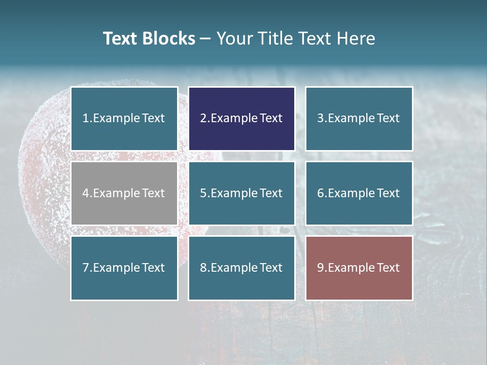 Food Powdered Shape PowerPoint Template