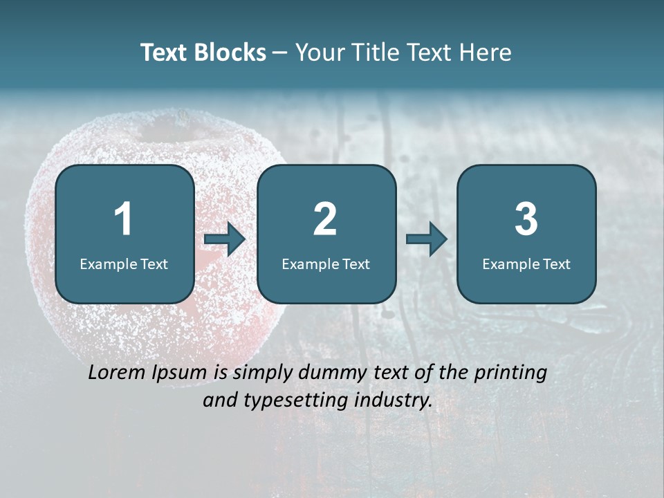 Food Powdered Shape PowerPoint Template